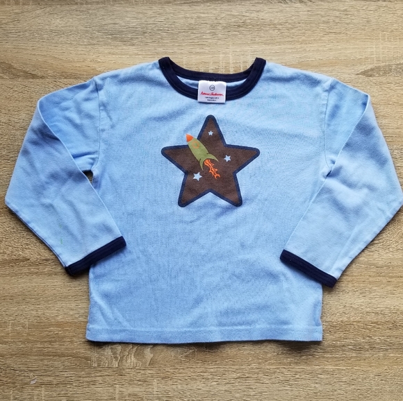 2010 play Hanna Andersson boy 110 size 5 rocket long-sleeve tee - Picture 11 of 11
